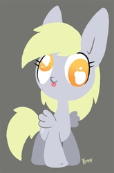 Size: 489x741 | Tagged: safe, artist:kiguren, derpy hooves, pegasus, pony, g4, female, mare, solo