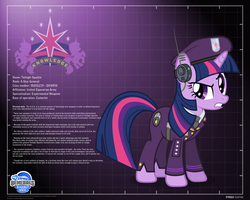 Size: 2560x2048 | Tagged: safe, artist:a4r91n, twilight sparkle, g4, command and conquer, command and conquer: generals, crossover, emblem, female, generals, military uniform, profile info, solo, zero hour