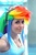 Size: 683x1024 | Tagged: safe, artist:scruffyrebel, rainbow dash, human, g4, cosplay, irl, irl human, multicolored hair, photo, rainbow hair, solo