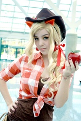 Size: 683x1024 | Tagged: safe, artist:xsoulxxxreaperx, applejack, human, g4, cosplay, irl, irl human, photo, solo