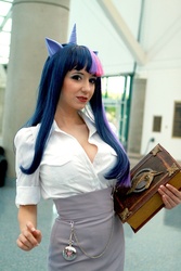 Size: 683x1024 | Tagged: safe, artist:ridd1e, twilight sparkle, human, g4, comikaze expo, cosplay, irl, irl human, photo, solo