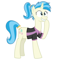 Size: 2000x2000 | Tagged: safe, artist:aaron amethyst, artist:the smiling pony, allie way, pony, unicorn, g4, .svg available, braces, grin, simple background, smiling, solo, svg, transparent background, vector