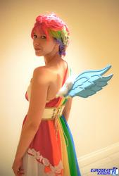 Size: 1384x2048 | Tagged: safe, artist:burloire, artist:rose0fmay, rainbow dash, human, g4, cosplay, irl, irl human, photo, solo