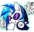 Size: 472x453 | Tagged: safe, artist:hobilo, dj pon-3, vinyl scratch, g4, female, headphones, japanese, laughing, pixiv, solo