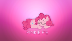 Size: 1920x1080 | Tagged: safe, artist:fiftyniner, pinkie pie, g4, female, simple, sleeping, solo, vector, wallpaper