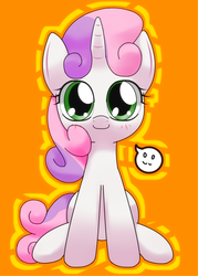 Size: 1000x1400 | Tagged: safe, artist:hoyeechun, sweetie belle, g4, cute, diasweetes, female, solo