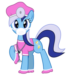 Size: 1886x2002 | Tagged: safe, artist:ispincharles, minuette, pony, unicorn, g4, cute, doctor, face mask, female, head mirror, mask, simple background, solo, stethoscope, surgeon, transparent background, vector