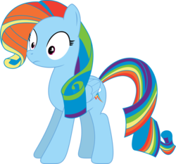 Size: 1024x954 | Tagged: safe, artist:w0lfylicious, rainbow dash, rarity, g4, .svg available, alternate hairstyle, female, fusion, hilarious in hindsight, mane swap, rainbow fash, ship:raridash, simple background, solo, transparent background, vector