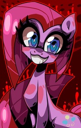 Size: 480x755 | Tagged: safe, artist:kaliptro, pinkie pie, g4, cute, female, grin, looking at you, pinkamena diane pie, smiling, solo