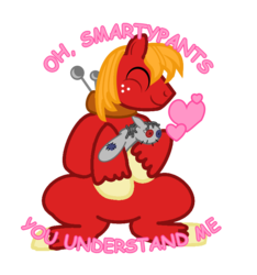 Size: 716x766 | Tagged: safe, artist:bellalysewinchester, big macintosh, smarty pants, earth pony, pony, g4, male, stallion