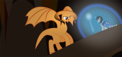 Size: 16000x7565 | Tagged: safe, artist:archive-alicorn, scootaloo, oc, balrog, g4, absurd resolution, lord of the rings, scene, vector, you shall not pass