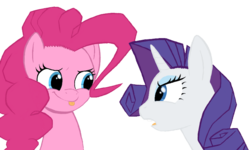 Size: 800x480 | Tagged: safe, artist:hipster-ponies, pinkie pie, rarity, g4