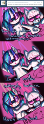 Size: 650x1800 | Tagged: safe, dj pon-3, photo finish, vinyl scratch, ask photo finish and picture perfect, g4, ask, blushing, tumblr