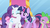 Size: 1280x720 | Tagged: safe, screencap, rarity, spike, twilight sparkle, dragon, pony, unicorn, friendship is magic, g4, my little pony: friendship is magic, female, gem saddle twilight, male, mare, out of context, saddle, unicorn twilight