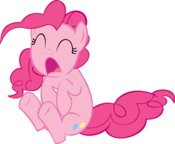 Size: 9735x8027 | Tagged: safe, artist:daydreamsyndrom, pinkie pie, g4, season 2, the last roundup, absurd resolution, female, rarity catch me, simple background, solo, transparent background, vector