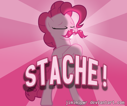 Size: 3000x2500 | Tagged: safe, artist:jimimipwr, pinkie pie, g4, female, moustache, movember, solo, warfstache