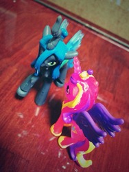 Size: 768x1024 | Tagged: safe, artist:naoki, princess cadance, queen chrysalis, g4, blind bag, female, irl, photo, toy