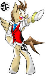 Size: 999x1646 | Tagged: safe, artist:fourze-pony, pony, ace attorney, apollo justice, bipedal, clothes, crossover, ponified, solo