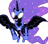 Size: 95x88 | Tagged: safe, artist:seahawk270, nightmare moon, alicorn, pony, g4, female, gif, mare, non-animated gif, pixel art, simple background, solo, transparent background