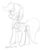 Size: 1200x1417 | Tagged: safe, artist:martian, scootaloo, g4, female, monochrome, older, sketch, solo, wonderbolt trainee uniform