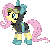 Size: 95x87 | Tagged: safe, artist:seahawk270, fluttershy, pegasus, pony, g4, magic duel, bunny ears, clothes, dangerous mission outfit, female, gif, goggles, hoodie, mare, non-animated gif, pixel art, simple background, solo, transparent background