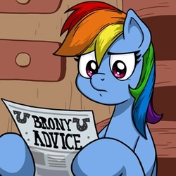 Size: 300x300 | Tagged: safe, artist:latecustomer, rainbow dash, g4, female, newspaper, reading, solo