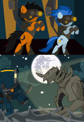 Size: 746x1070 | Tagged: safe, artist:theluckypegasus511, oc, kaiju, crossover, jaeger, mech, pacific rim