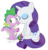 Size: 860x900 | Tagged: safe, artist:dm29, rarity, spike, g4, blushing, female, gem, male, nuzzling, ship:sparity, shipping, simple background, straight, transparent background