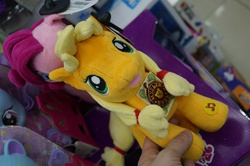 Size: 4912x3264 | Tagged: safe, artist:negasun, applejack, g4, hatless, irl, missing accessory, photo, plushie, russia