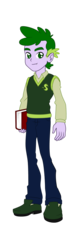 Size: 350x1115 | Tagged: safe, artist:pia-sama, spike, equestria girls, g4, equestria girls-ified, human spike, male, older, older spike, simple background, solo, transparent background