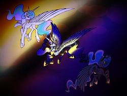 Size: 640x480 | Tagged: safe, artist:rainbow-pon3, princess celestia, princess luna, g4, fusion