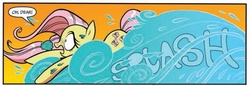 Size: 591x204 | Tagged: safe, idw, official comic, fluttershy, pony, friendship is magic #13, g4, my little pony: friendship is magic (idw), spoiler:comic, female, mare, solo