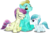 Size: 5050x3291 | Tagged: safe, artist:vector-brony, bright smile, castle (crystal pony), fleur de verre, glass slipper, crystal pony, pony, g4, background pony, female, filly, male, mare, simple background, stallion, transparent background, vector