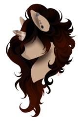 Size: 258x389 | Tagged: safe, artist:haventide, oc, oc only, oc:smokey quartz, pony, bust, earring, female, mare, solo