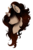 Size: 258x389 | Tagged: safe, artist:haventide, oc, oc only, oc:smokey quartz, pony, bust, earring, female, mare, solo