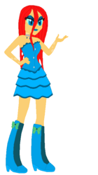 Size: 389x696 | Tagged: safe, oc, oc only, equestria girls, g4, solo