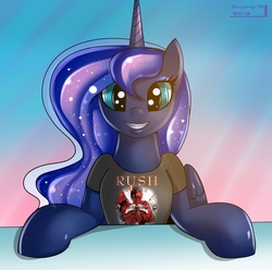 Size: 1031x1023 | Tagged: safe, artist:skyart301, princess luna, g4, clothes, female, rush, rush (band), shirt, solo