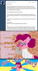 Size: 600x1129 | Tagged: safe, artist:steveholt, pinkie pie, g4, female, glasses, pinkie pie answers, solo, tumblr