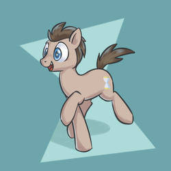 Size: 500x500 | Tagged: safe, artist:yeendip, doctor whooves, time turner, g4, male, solo