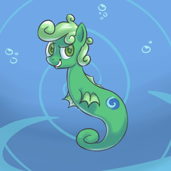 Size: 500x500 | Tagged: safe, artist:yeendip, oc, oc only, sea pony, sky swimmer, solo, underwater