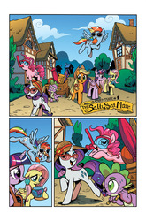 Size: 800x1215 | Tagged: safe, artist:angieness, idw, official comic, applejack, fluttershy, pinkie pie, rainbow dash, rarity, twilight sparkle, alicorn, pony, g4, spoiler:comic, female, mane six, mare, twilight sparkle (alicorn)