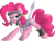 Size: 1032x774 | Tagged: safe, artist:itchykitchy, pinkie pie, earth pony, pony, g4, armor, female, lidded eyes, looking back, simple background, solo, sword, transparent background