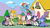 Size: 4800x2700 | Tagged: safe, artist:joeywaggoner, applejack, fluttershy, pinkie pie, rainbow dash, rarity, taralicious, trixie, twilight sparkle, oc, earth pony, pegasus, pony, unicorn, comic:the unexpected love life of dusk shine, g4, applejack's hat, cape, clothes, commission, cowboy hat, dusk shine, dusk shine gets all the mares, female, flying, half r63 shipping, hat, jealous, male, mane six, mare, pinkie being pinkie, ponified, rule 63, ship:tarashine, shipping, stallion, straight, tara strong, trixie's cape, trixie's hat, unicorn twilight, voice actor, voice actor joke, wild take