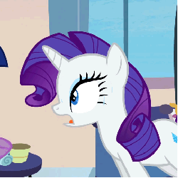 Size: 480x480 | Tagged: safe, screencap, rarity, twilight sparkle, pony, g4, games ponies play, animated, cute, female, floppy ears, frown, head shake, no, shake, talking, wide eyes