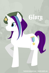 Size: 600x891 | Tagged: safe, artist:tinrobo, glory, g1, female, hat, solo