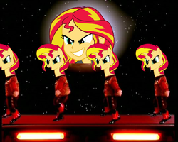 Size: 540x432 | Tagged: safe, edit, sunset shimmer, pony, g4, 1000 hours in ms paint, arnold rimmer, ms paint, munchkin, red dwarf