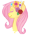 Size: 828x965 | Tagged: safe, artist:jacktryoshka, fluttershy, g4, female, floral head wreath, flower, portrait, solo