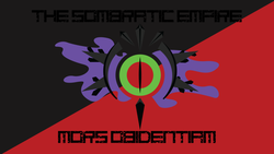 Size: 1191x670 | Tagged: safe, artist:pilotsolaris, king sombra, g4, flag, latin, logo, sombratic empire