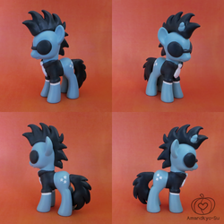 Size: 950x950 | Tagged: dead source, safe, artist:amandkyo-su, neon lights, rising star, pony, unicorn, g4, customized toy, male, stallion