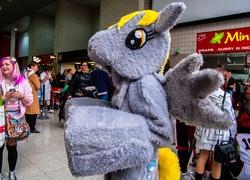 Size: 2048x1472 | Tagged: safe, derpy hooves, human, g4, cosplay, fursuit, irl, irl human, photo, ponysuit